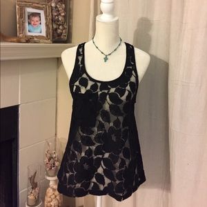 Leyendecker Black Lace Tank (B5)